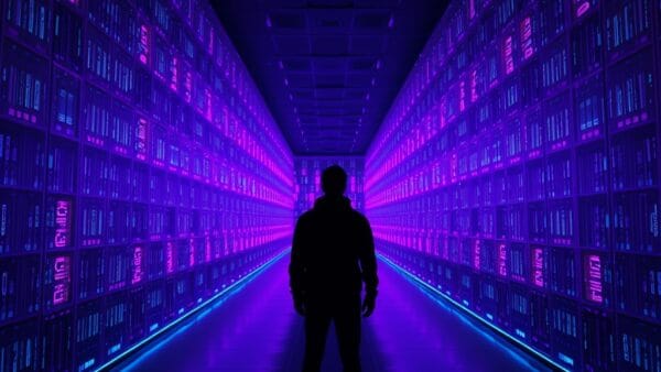 Illustration IA : bibliothèque infinie de cristaux symbolisant Claude Opus 4.6