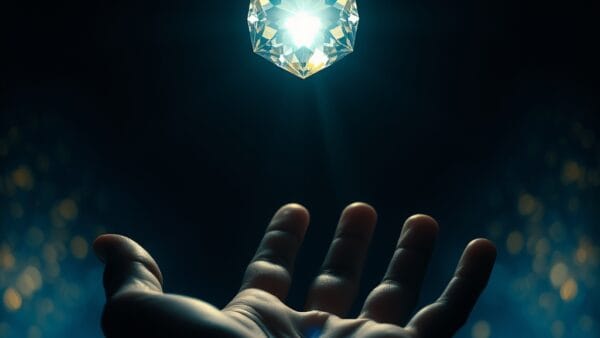 Illustration IA : gemme multicolore symbolisant Google Gemini Personal Intelligence