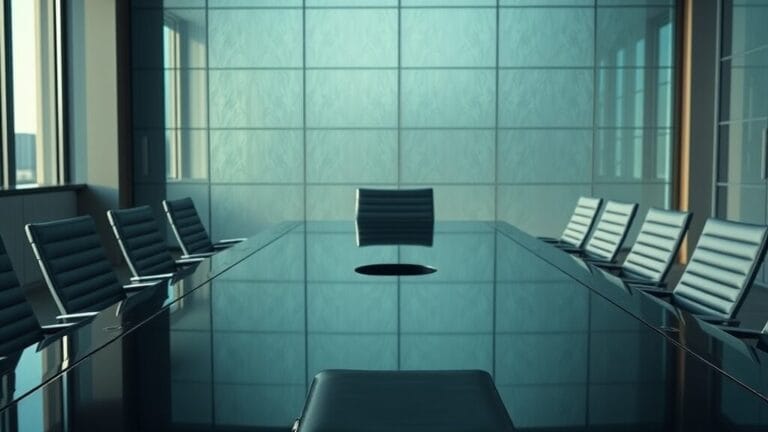 Gemini Enterprise GA : Google mise 750 M$ sur les agents IA 8 Salle de conférence d'entreprise au lever du jour, table en verre et écrans