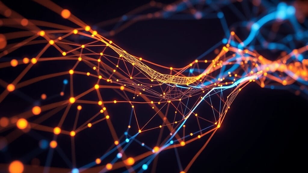 Visualisation abstraite du benchmark Mistral Small 4 Mixture of Experts