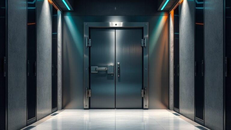 Codex sécurisé chez OpenAI : anatomie d'un agent sous contrainte 10 Porte de coffre-fort en acier brossé entrouverte dans un couloir institutionnel sombre.