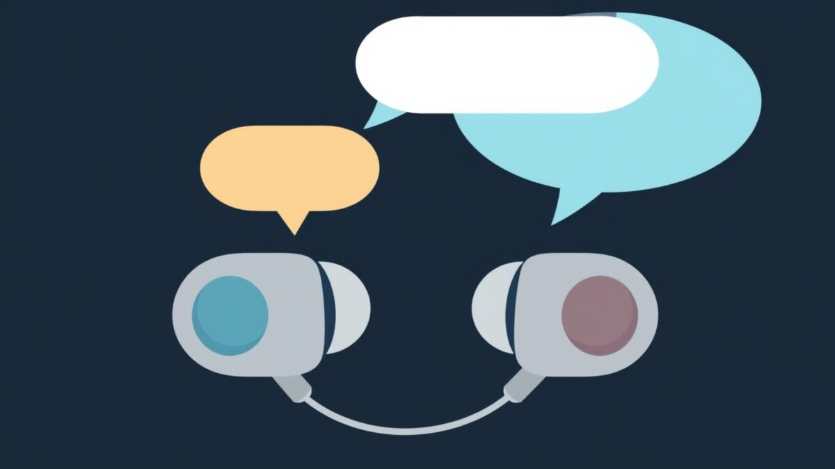 Écouteurs qui traduisent une conversation en temps réel grâce à l'IA